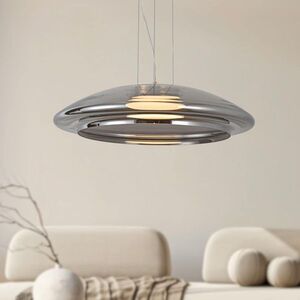 Lampa wisząca Ombre 42 szklana nad stół dymiony klosz GX53 obraz