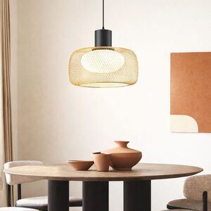 Lampa wisząca Sopra 40 czarno złota metalowa nad stół do salonu obraz