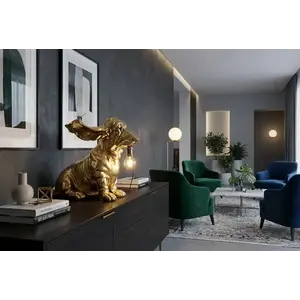 Stolní lampa GOLDEN DACHSHUND Dekorhome obraz