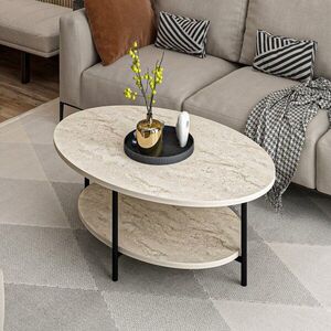 Konferenční stolek Elis - Travertine obraz