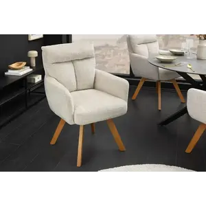 Otočné jídelní křeslo 2 ks GYES Dekorhome obraz