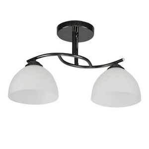 Stropní lampa Gracja Černá perla 2X40 E27 Bílé stínidlo obraz