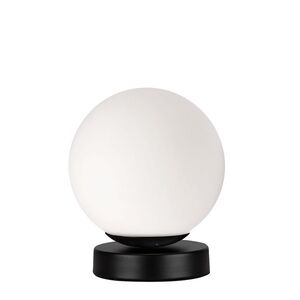 Stolní lampa Calari 1x40W E27 černá s bílým stínidlem, stylová klasická noční lampa do obývacího pokoje, ložnice, pracovna obraz