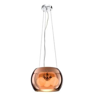 Stropní lampa zlaté sklo 3x40W G9 Gemo obraz