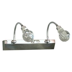 Akrylová LED nástěnná lampa 2X2W LED chrom obraz