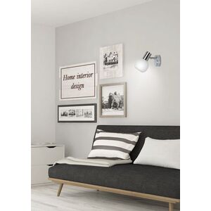 Nástěnná lampa 1X40W E14 chrom TURNO obraz
