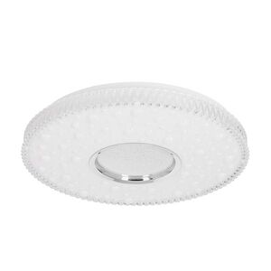 Stropní lampa BUBBLES, plafond 40cm, 24W LED, stínidlo 4000K, bílá+chrom obraz