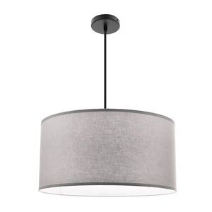 Závěsná lampa SHANTI černá 1x40W E27 stínidlo šedé obraz