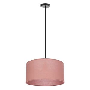 Závěsná lampa SHANTI černá 1x40 E27 stínidlo vřes obraz
