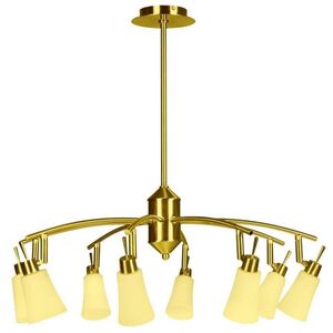 Stropní závěsná lampa patina 8xG9 Kroton obraz
