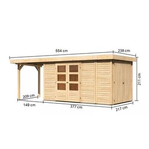 Dřevěný zahradní domek RETOLA 5 Lanitplast obraz