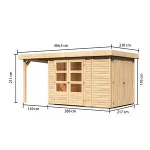 Dřevěný zahradní domek RETOLA 2 Lanitplast obraz