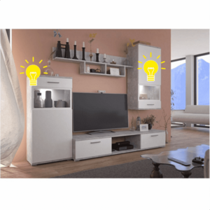 LED osvětlení k obývací stěně BREAK Tempo Kondela obraz
