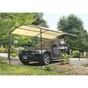 Plachtový přístřešek na auto 270 x 490 cm písková Dekorhome obraz
