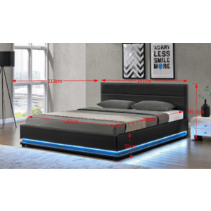 Postel BIRGET NEW s LED osvětlením Tempo Kondela obraz