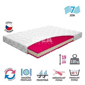 Matrace s potahem IDEA ORTHOPEDIC LUX 140x200x19 obraz
