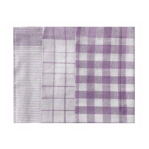 Bavlněné utěrky sada 3 ks, lila obraz