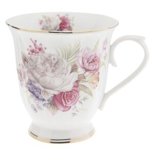 Porcelánový hrnek s květy - Ø 12*9*10 cm 6CE0868 obraz