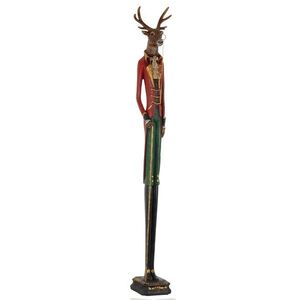 Dekorace jelen - 12*12*92 cm 4PR0008 obraz