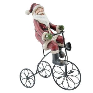 Dekorace Santa na tříkolce - 20*10*26 cm 6PR1244 obraz