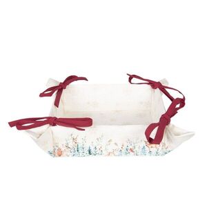 Textilní košíček na pečivo Dearly Christmas - 35*35*8 cm DCH47 obraz