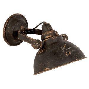 Nástěnná černá retro lampa - 21*30*19 cm E14/25W 6LMP481 obraz