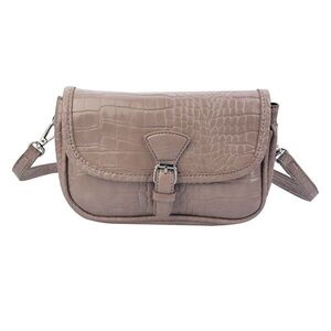 Starorůžová / béžová kabelka s imitací krokodýlí kůže - 14*21 cm MLBAG0322P obraz