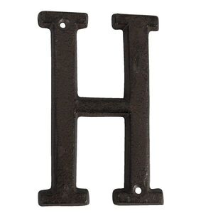 Nástěnné kovové písmeno H - 13 cm 6Y0840-H obraz