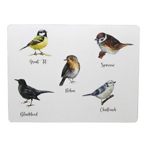 4ks pevné korkové prostírání ptáčci Garden birds - 30*40*0, 4cm SCPMTV obraz