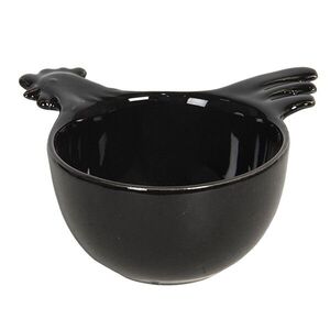 Hnědá keramická miska s kohoutkem - 14*13*7 cm 6CE1144 obraz
