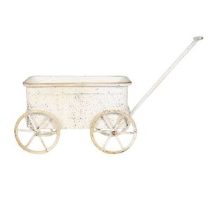 Retro květináč ve tvaru vozíku - 29*16*16 cm 6Y4191 obraz
