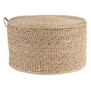 Přírodní pletený puf s háčkem - Ø 40*23 cm 6RO0509 obraz