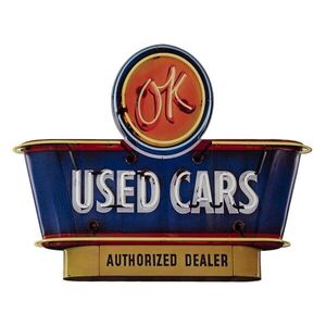 Nástěnná kovová cedule Used Cars - 40*50 cm 6Y4387 obraz