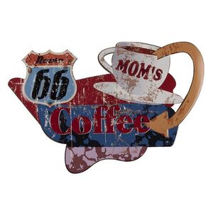 Nástěnná kovová cedule Mom´s coffee - 40*60 cm 6Y4395 obraz