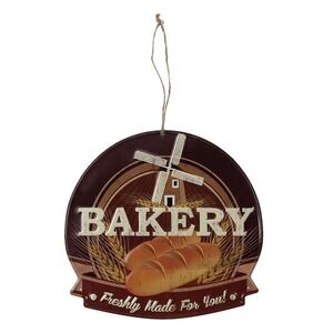 Nástěnná kovová cedule Bakery - 38*40 cm 6Y4409 obraz