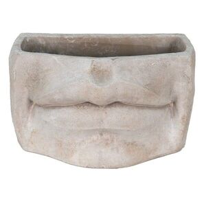 Usměvavý cementový květináč Mouth - 27*16*16 cm 6TE0389L obraz