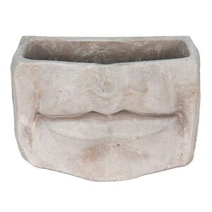 Usměvavý cementový květináč Mouth - 21*13*14 cm 6TE0389S obraz