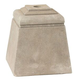 Šedý betonový stojan na slunečník Parra - 28*28*30 cm 10857 obraz