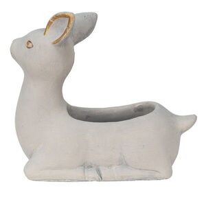 Cementový květináč ve tvaru srnečky - 23*11*21 cm 6TE0441 obraz