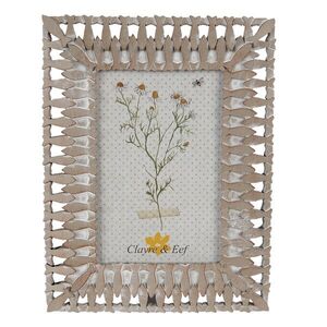 Béžový antik fotorámeček s rybkami - 17*2*22 cm / 10*15 cm 2F0962 obraz
