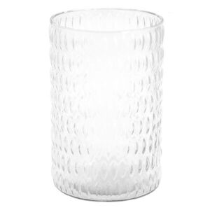 Transparentní veliký skleněný svícen - Ø 14*20 cm 6GL3617 obraz