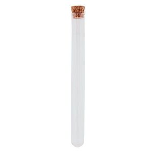 Skleněná dóza/ zkumavka s korkovým víčkem - Ø 2*19 cm / 40 ml 6GL4033 obraz