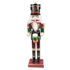 Vánoční dekorace socha Louskáček s bubínkem - 9*7*30 cm 6PR3811 obraz