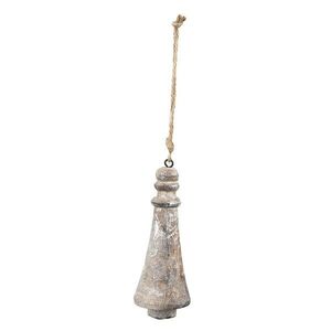 Přírodní dřevěná antik závěsná dekorace - Ø 6*16 cm 6H2300 obraz