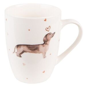 Porcelánový hrnek s jezevčíkem Dachshund Love - 12*8*10 cm / 300 ml DHLMU obraz