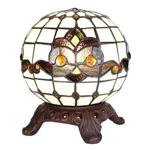 Stolní lampa Tiffany ve tvaru koule Gullia - Ø 20*25 cm E14/max 1*25W 5LL-6269 obraz