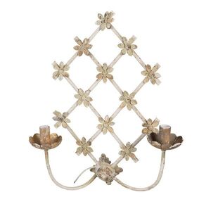 Nástěnná béžová vintage lampa - 43*16*55 cm E14 /max 2x25W 5LMP348 obraz