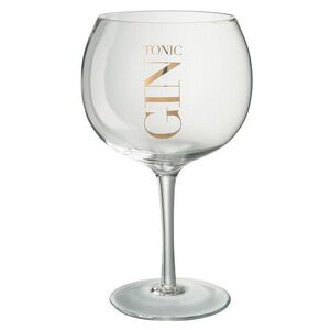 Sklenička se zlatým nápisem Gin Tonic - Ø12*22cm/880ml 14042 obraz