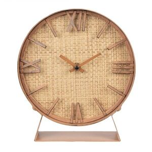 Hnědé antik stolní hodiny Villiam - 20*6*24cm / 1*AA 6KL0782 obraz