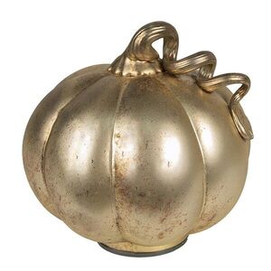 Zlatá antik skleněná dekorace dýně Pumpkin - Ø 15*15 cm 6GL4321M obraz